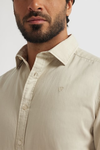 Overhemd Regular Fit - Beige