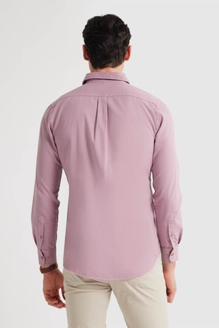 Overhemd Regular Fit - Bordeauxrood