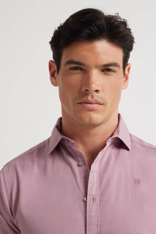 Overhemd Regular Fit - Bordeauxrood