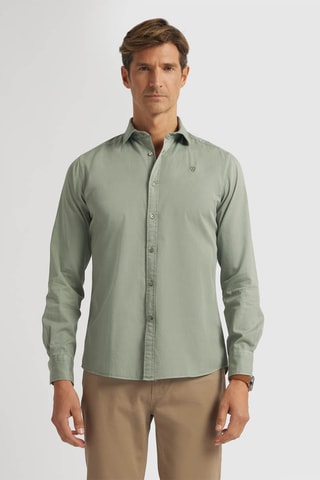Overhemd Regular Fit - Kaki