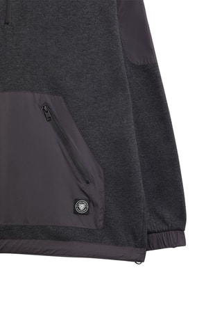 Sweater met Capuchon - Gemêleerd Donkergrijs