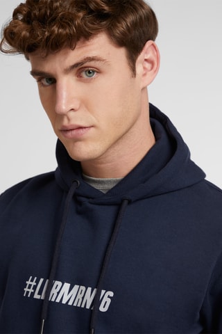 Sweater met Capuchon - Marineblauw