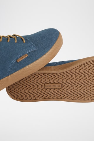 Nubuck Sneakers - Kobaltblauw