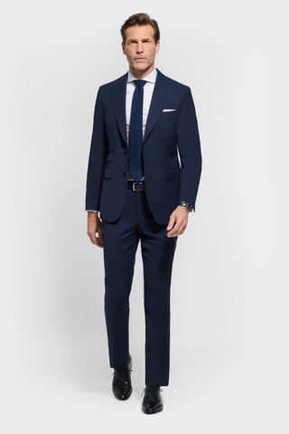 Wollen Kostuum - Marineblauw