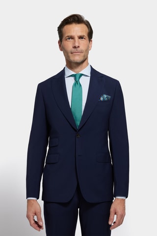 Wollen Kostuum - Marineblauw