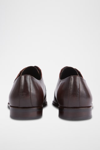 Leren Derby's - Bruin