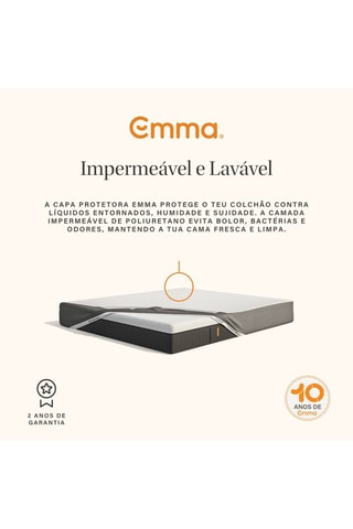 Sobrecolchão Emma Classic e capa Emma Smart Sleeve