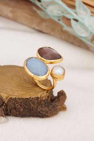 Anello - Opale e pietra del sole