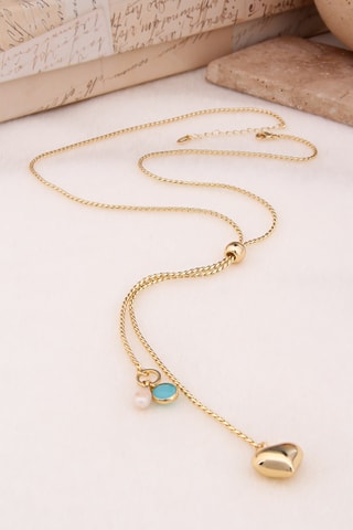 Collana - Placcato oro giallo e zirconi