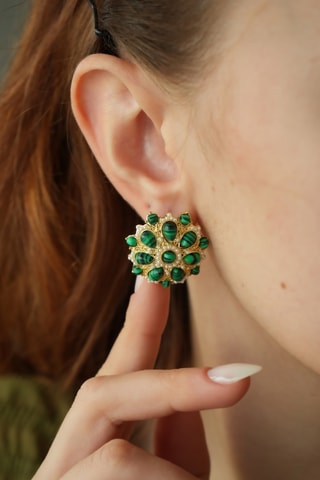 Orecchini - Malachiti 
