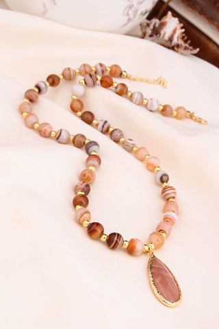 Collana - Agate e pietre del sole