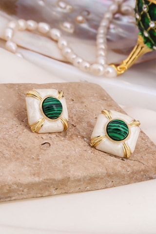 Orecchini - Malachiti