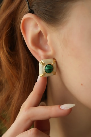 Orecchini - Malachiti