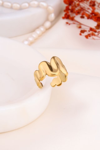 Anello - Placcato oro giallo