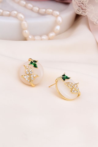 Orecchini - Placcato oro giallo e zirconi