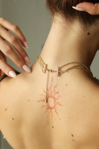 Collana - Placcato oro giallo e turchesi