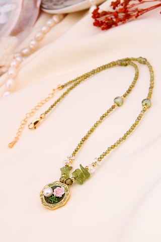 Collana - Placcato oro giallo e zirconi