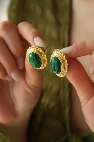 Orecchini - Malachiti