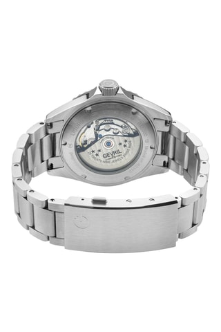 Reloj automático de acero - Plateado y verde