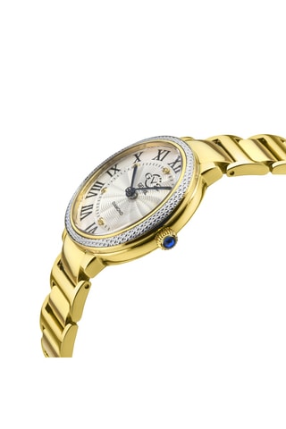 Reloj de cuarzo de acero - Dorado