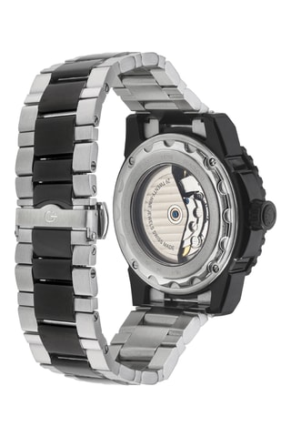 Reloj automático de acero - Plateado y negro