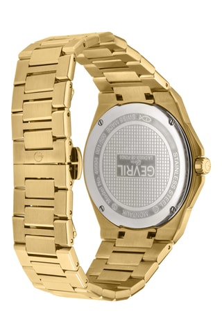 Reloj de cuarzo de acero - Dorado y negro