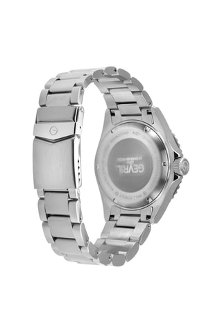 Reloj automático de acero - Plateado y azul