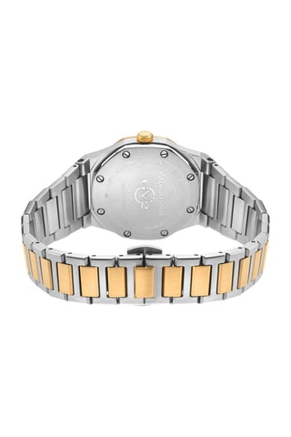 Reloj de cuarzo de acero y diamantes Palmanova