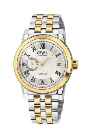 Reloj automático de acero - Plateado y dorado