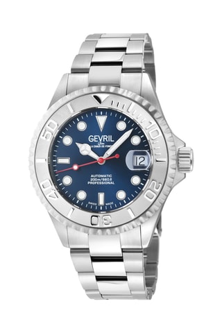 Reloj automático de acero Wall Street - Plateado