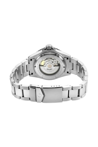 Reloj automático de acero Wall Street - Plateado