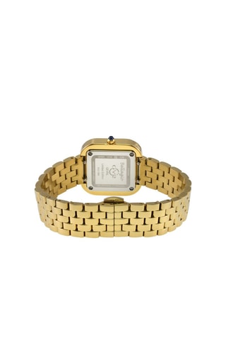 Reloj de cuarzo de acero chapado en oro amarillo y diamantes Bellagio