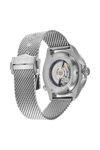 Reloj automático de acero - Plateado y negro