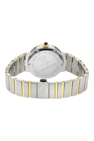 Reloj de cuarzo de acero y diamantes Sorrento