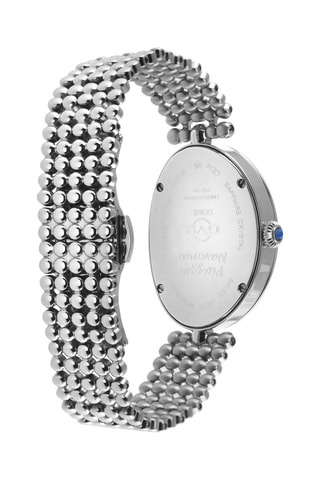 Reloj de cuarzo de acero Navona - Diamantes - Plateado