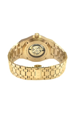 Reloj automático de acero Gotham - Dorado
