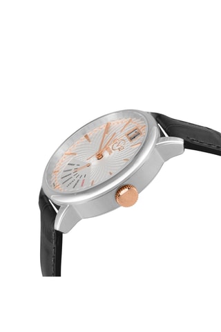 Reloj de cuarzo de piel Rovescio - Negro