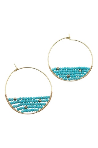 Orecchini a cerchio - Turchese