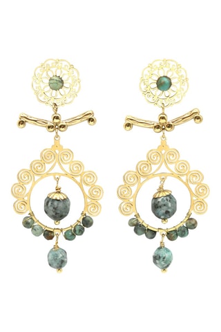 Orecchini - Turchesi africane