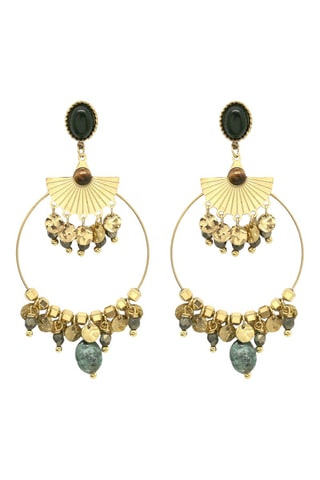 Orecchini - Piriti, turchesi africane e onice