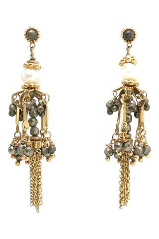 Orecchini - Piriti e perle coltivate d’acqua dolce