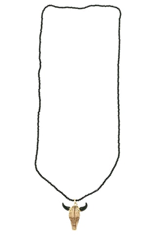 Collana sautoir - Nero e dorato