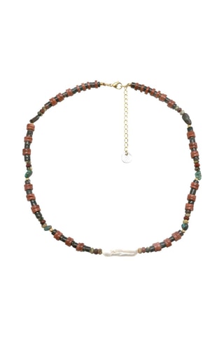 Collana - Perle d’acqua dolce e diaspro