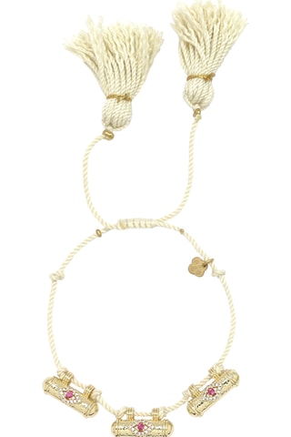 Bracciale - Beige e dorato