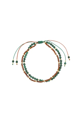 Bracciale - Malachiti e granati