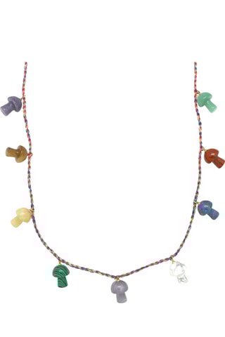 Collana - Avventurina, diaspro, lapislazzuli, ametista, malachite, agata e occhio di tigre 