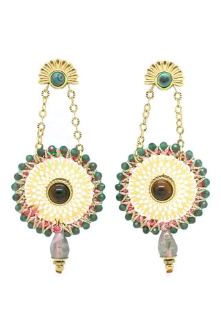 Orecchini - Agate e occhi di tigre