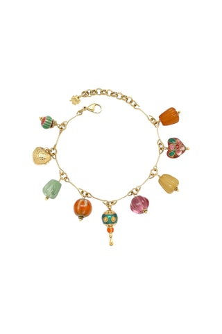 Bracciale - Dorato e arancione