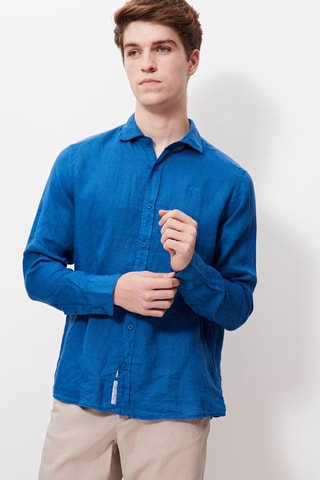 Camisa de lino - Azul