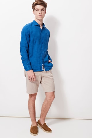 Camisa de lino - Azul